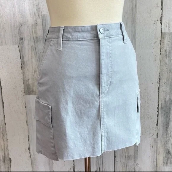 Joe's Jeans Army Denim Mini Skirt - Picture 5 of 9